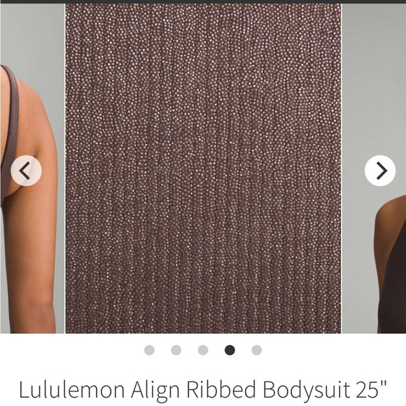 Lululemon Align Ribbed Bodysuit Brown Women’s Size 6 - Picture 4 of 8